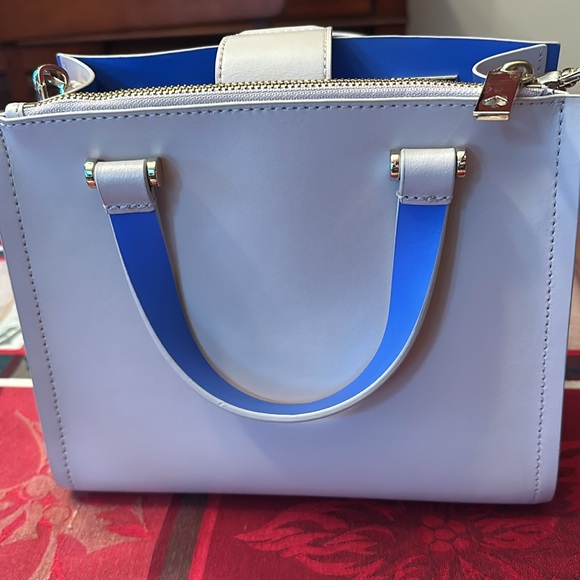 Kate Spade handbag beige with inside blue accent color in very good condition - Picture 4 of 11